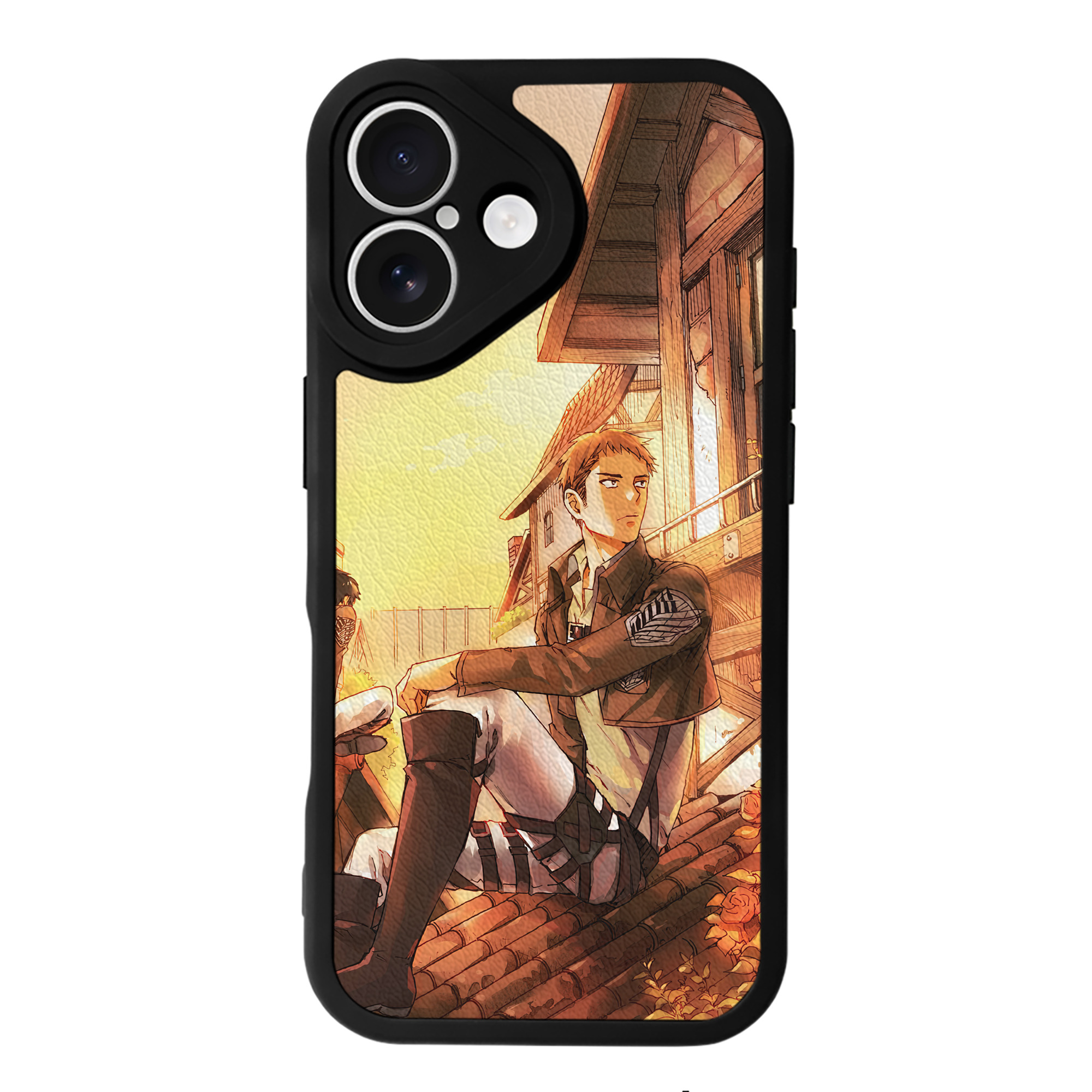 （画像用） 進撃の巨人 Attack on Titan 【iPhone 16シリーズ対応】シリコンスマホケース（レザー調） 材質：シリコン